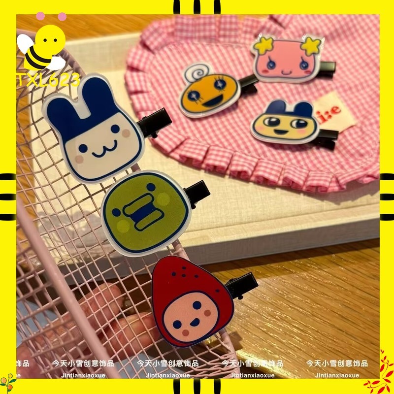 Women'S Accessories List - たまごっちシリーズヘアピン漫画ダックビルクリップサイドバングクリップかわいい女の子甘いヘアアクセサリー創造性アニメ周辺機器ギフト