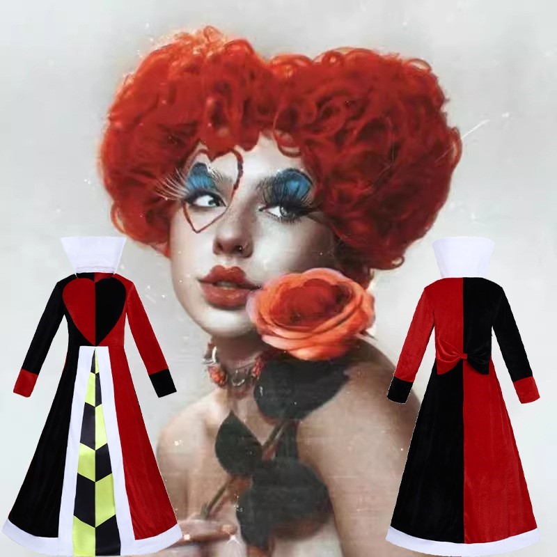 Women'S Accessories List - 女性のためのクイーンのコスプレウィッグ,赤いハートのアニメーション映画,ヘアアクセサリー,ハロウィーン,クリスマスパーティー,ロールプレイ,ショー