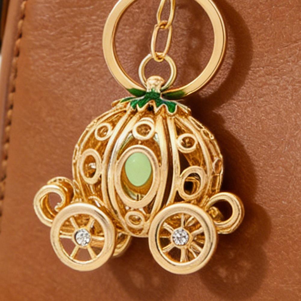 Women'S Accessories Coach - パンプキンキャリッジキーホルダー おとぎ話のパンプキンコーチキーリング ラインストーン付き エナメル製 スパークリングカーアクセサリー 女性