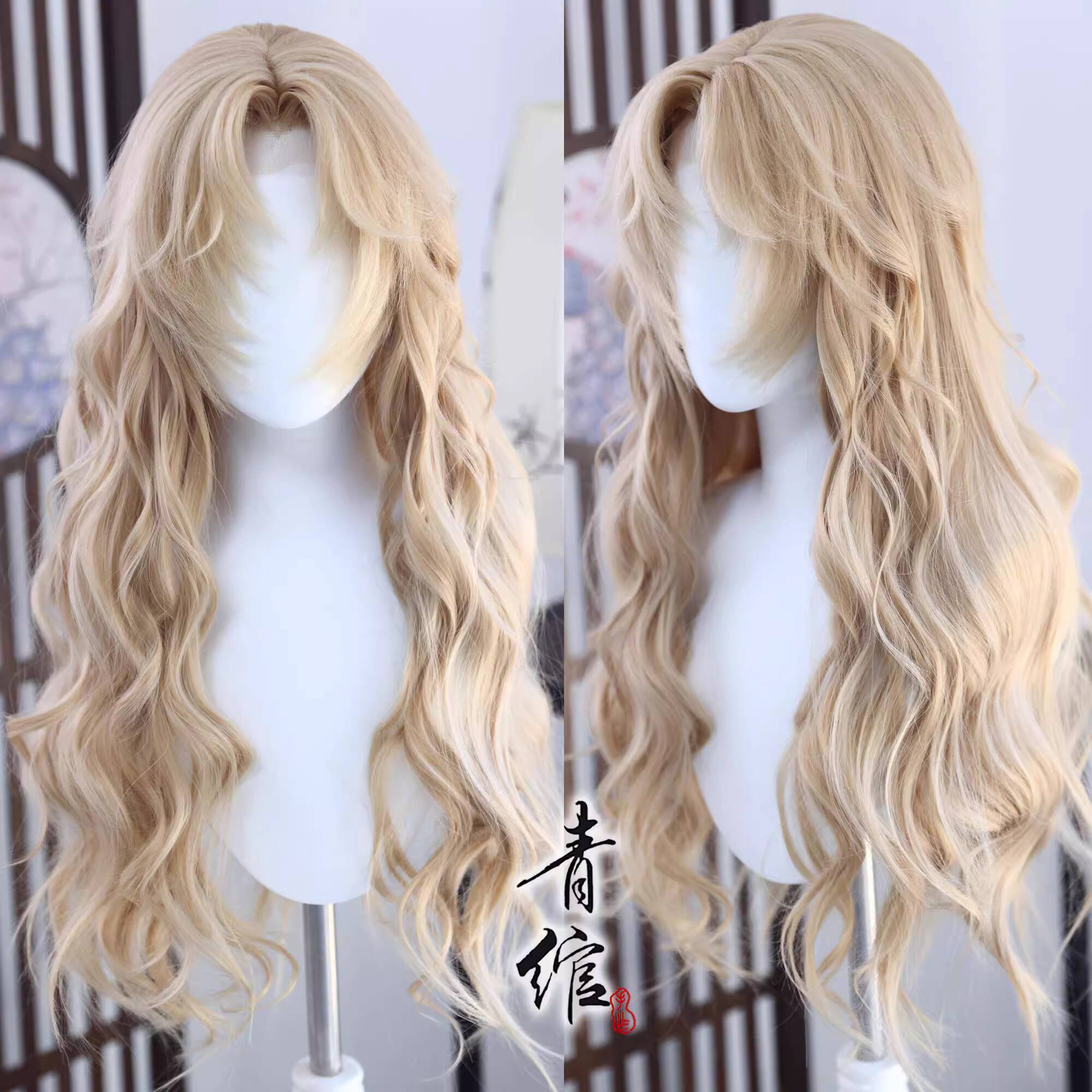 Women'S Accessories For Suit - ヴェルモットベルモット風ウィッグコスプレ工藤新一毛利蘭女性ロングカーリーヘアカスタマイズされたコスプレ耐熱ウィッグキャップ