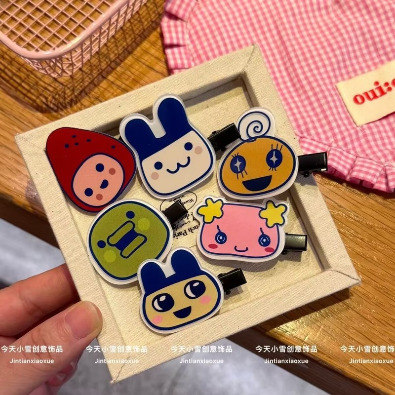 たまごっちシリーズヘアピン漫画ダックビルクリップサイドバング - Women'S Accessories List のレビューと価格