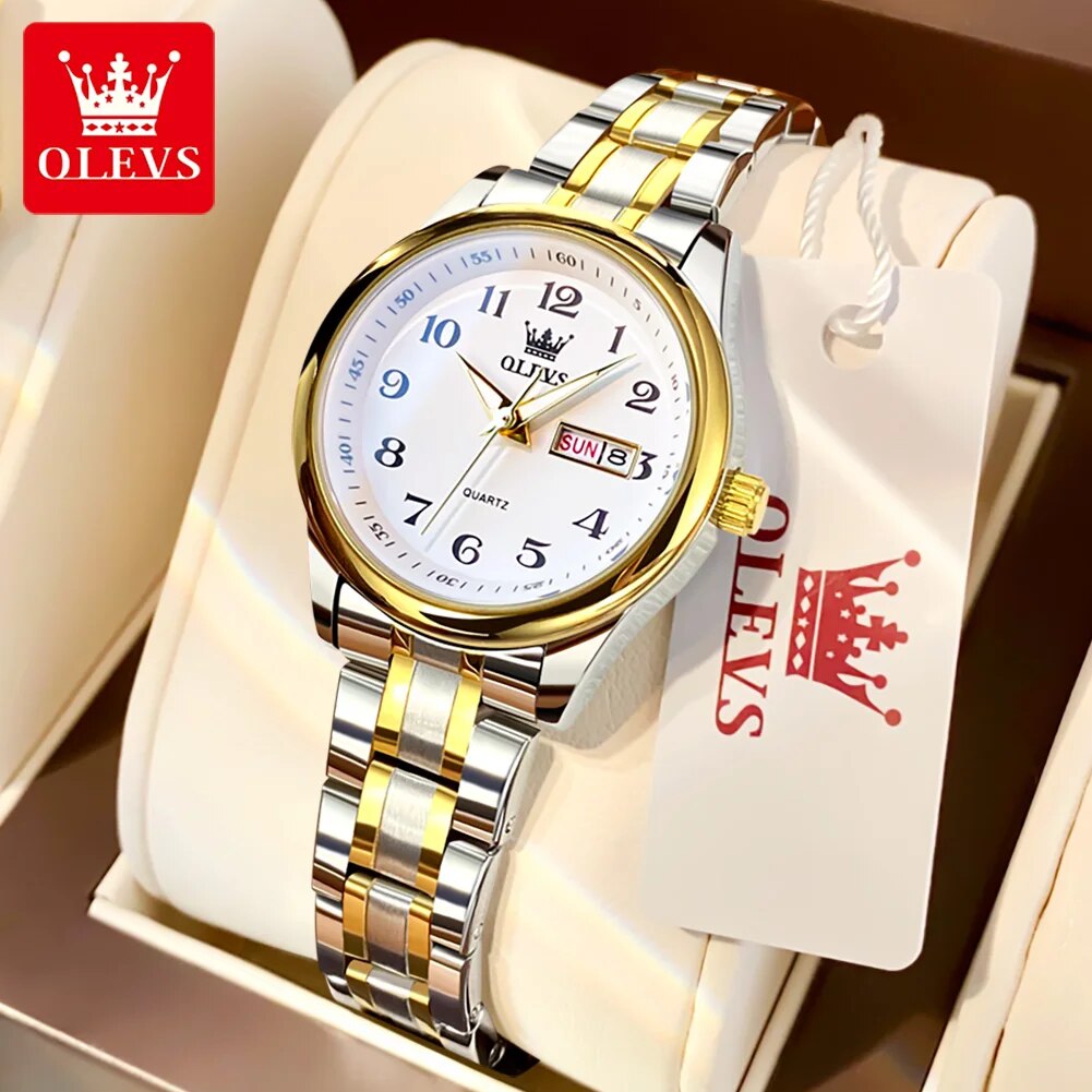 OLEVS 5567 ベストセラー レディース腕時計 シンプ - Women Accessories Display のレビューと価格