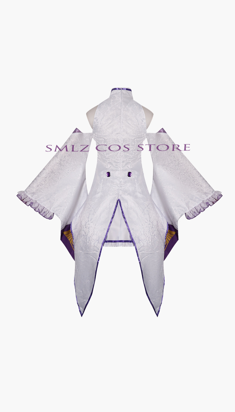エミリアコスプレアニメ再ゼロカラハジメル異世界生活衣装白制服 - Women'S Accessories For Suit のレビューと価格