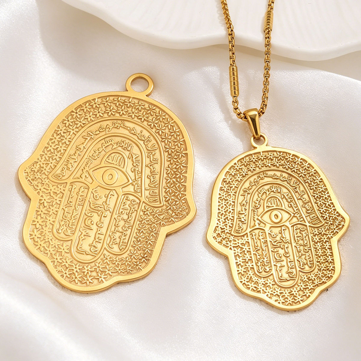 5個入り 18K PVDステンレス鋼 ハムサハンド 邪視除け - Women Accessories In Wholesale のレビューと価格