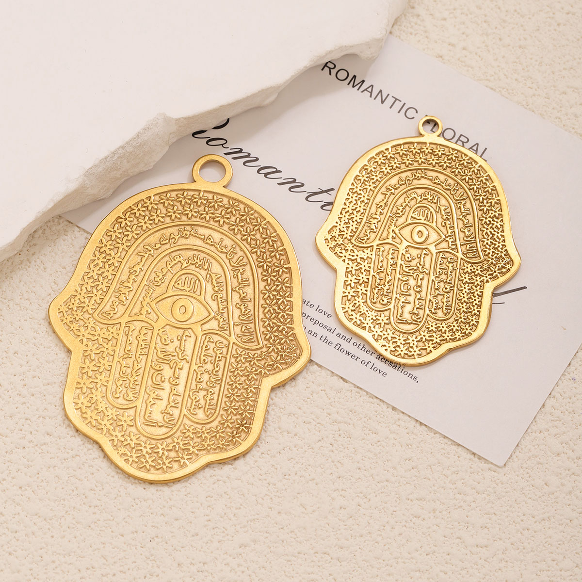 5個入り 18K PVDステンレス鋼 ハムサハンド 邪視除け - Women Accessories In Wholesale のレビューと価格