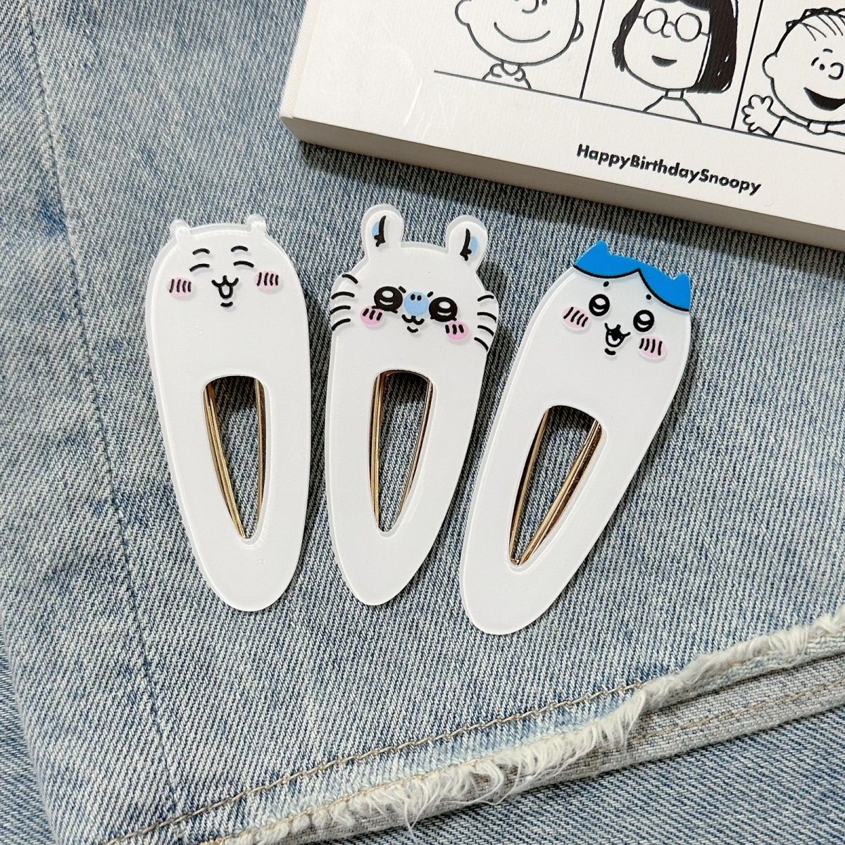 ちいかわアクリル製ダックビルヘアクリップ　可愛いうさぎハチワ - Women'S Accessories List のレビューと価格