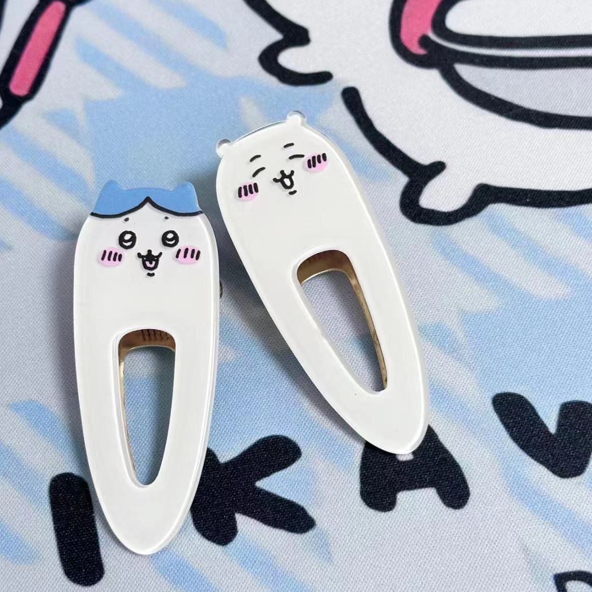 ちいかわアクリル製ダックビルヘアクリップ　可愛いうさぎハチワ - Women'S Accessories List のレビューと価格