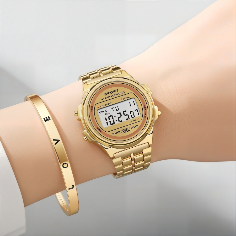 ライトラグジュアリー女性用腕時計セット レディース電子腕時計 - Women Accessories Display のレビューと価格