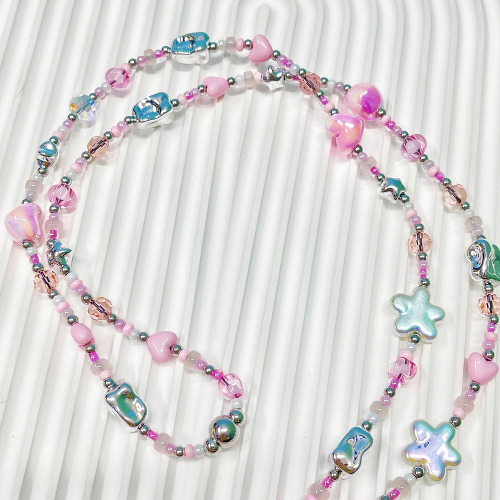 HERLOOK パステル Y2K ハートスター ビーズ付き携 - Women'S Y2K Accessories のレビューと価格