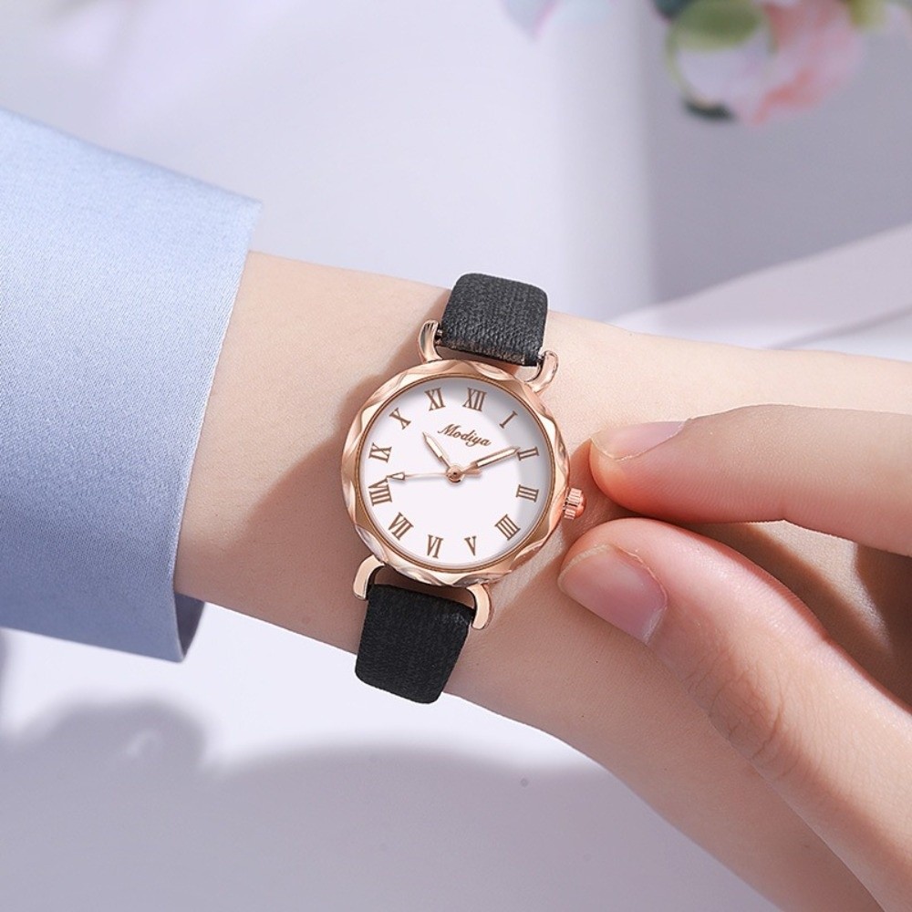 新しいレザーストラップ腕時計女性用防水正確なクォーツ時計エレ - Women Accessories Display のレビューと価格