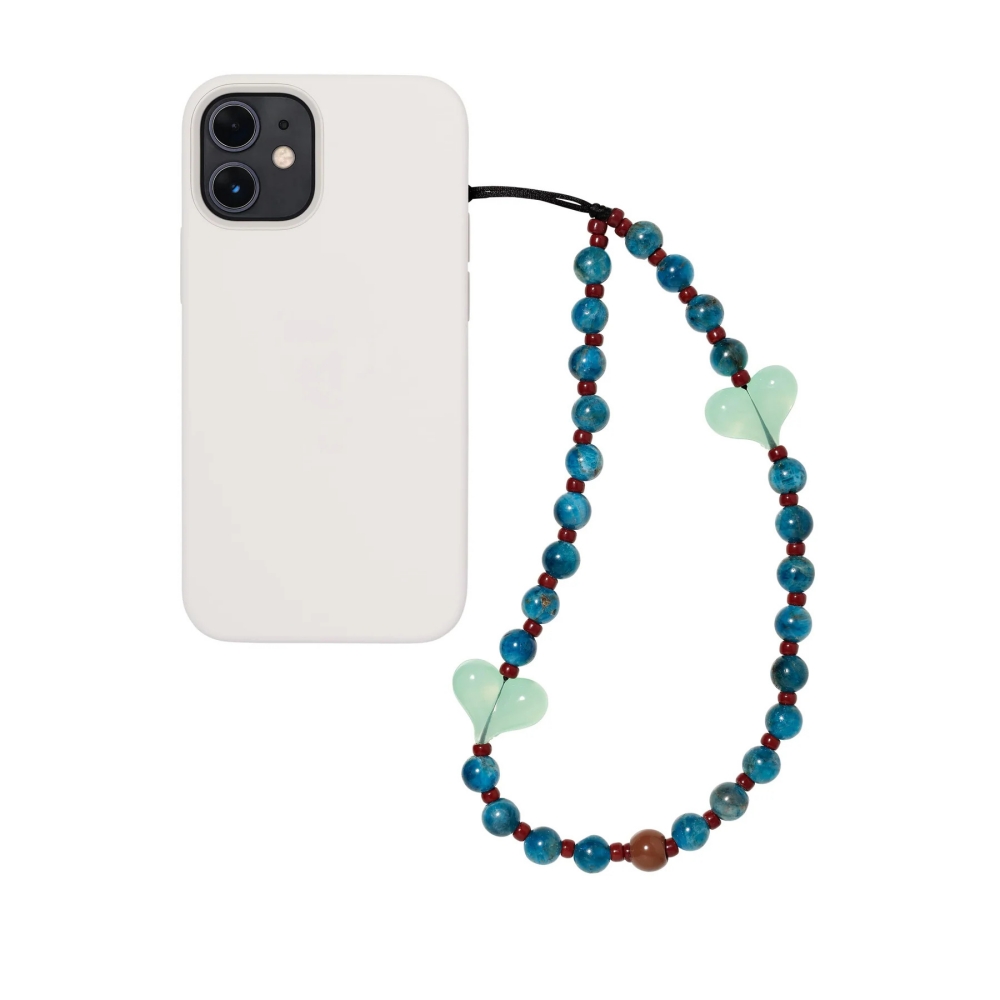 Herlook-天然石の電話チャームストラップ、愛の心、電話 - Women'S Y2K Accessories のレビューと価格
