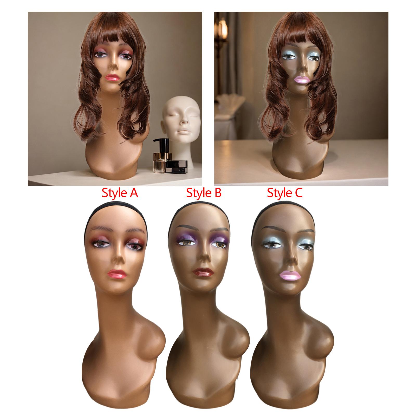 女性マネキンヘッドショルダーアクセサリー付き軽量ポータブルス - Women Accessories Display のレビューと価格