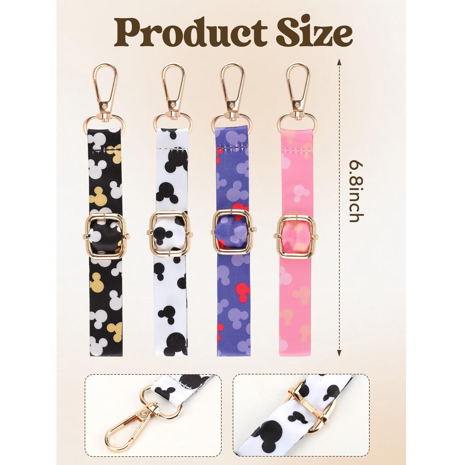 ミッキーマウス耳型ホルダー、バックパックバッグ用、ビーズ付き - Women Accessories Display のレビューと価格