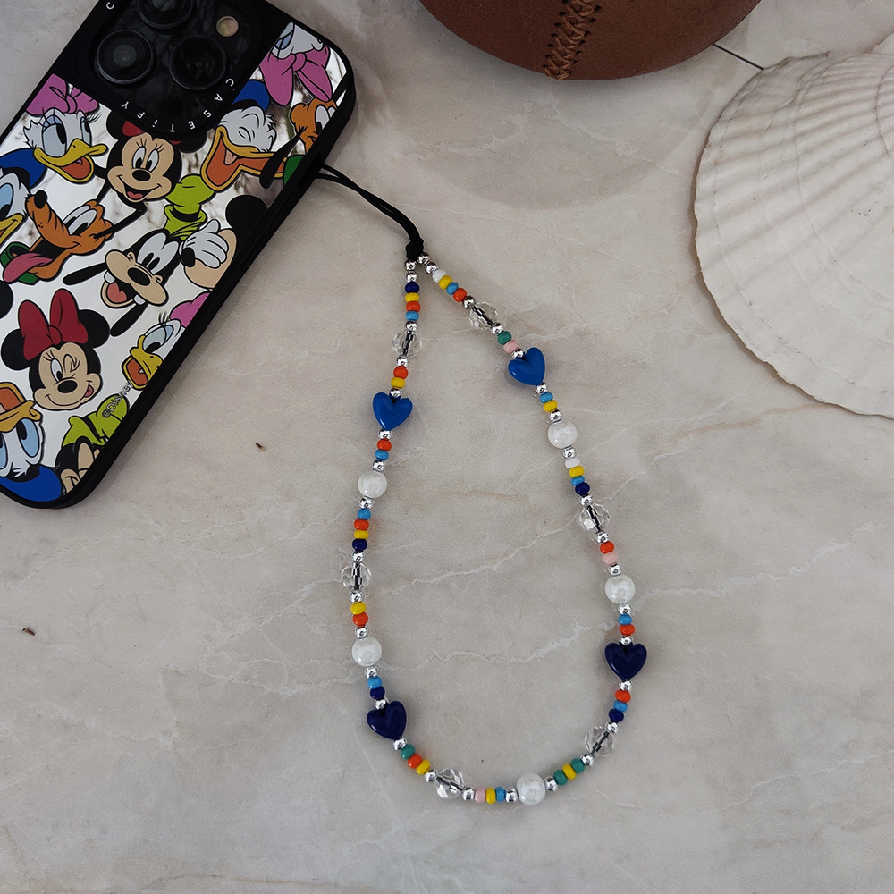 Kkbearl-カラフルなビーズチェーン,ハートチャーム,ス - Women'S Y2K Accessories のレビューと価格