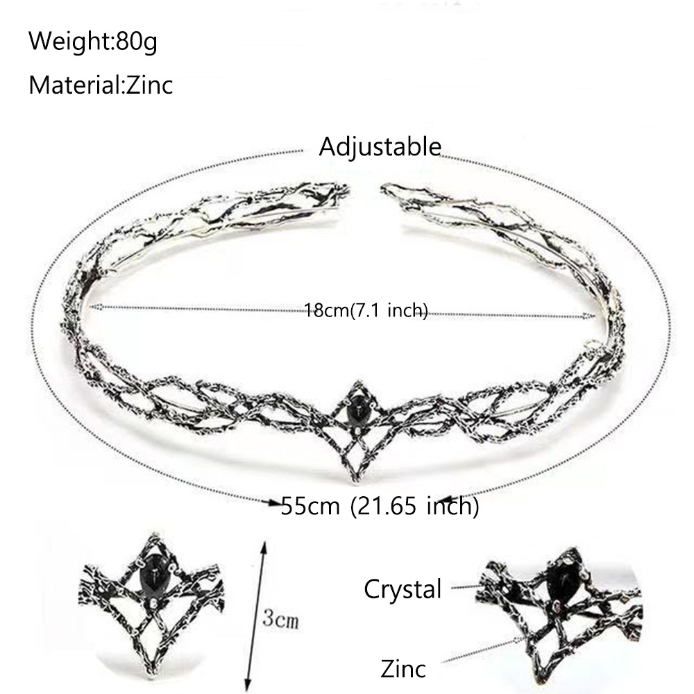 調節可能なヴィンテージソーンヘアティアラ女性/男性用王冠ヘッ - Women'S Accessories List のレビューと価格